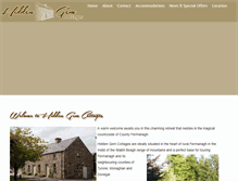 Tablet Screenshot of hiddengemcottages.com